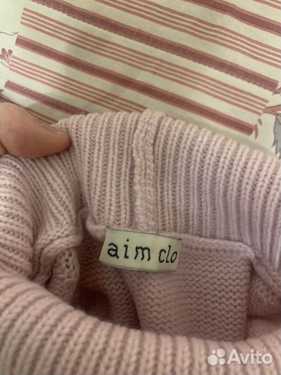 Свитер aim clo розовый