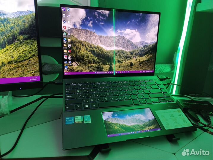 Ультрабук asus zenbook 14“ oled 2 экрана