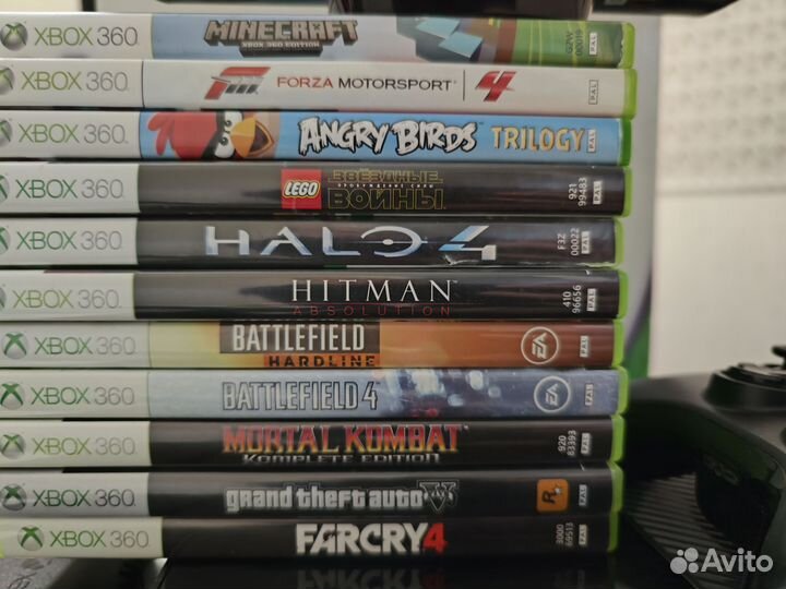 Xbox 360e + kinect + игры