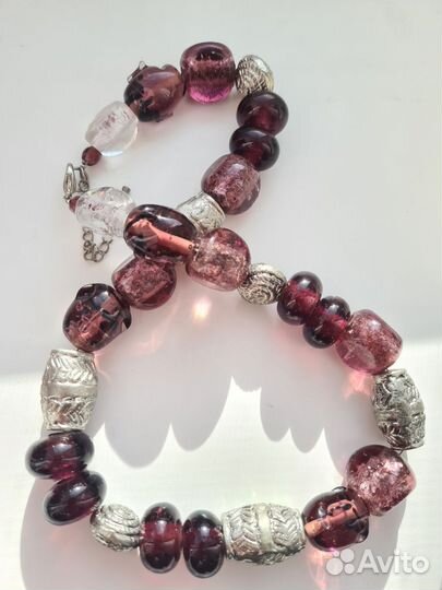 Бусы стекло