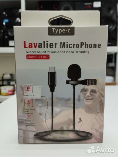 Микрофон петличный Type-C и Jack 3.5 Новые