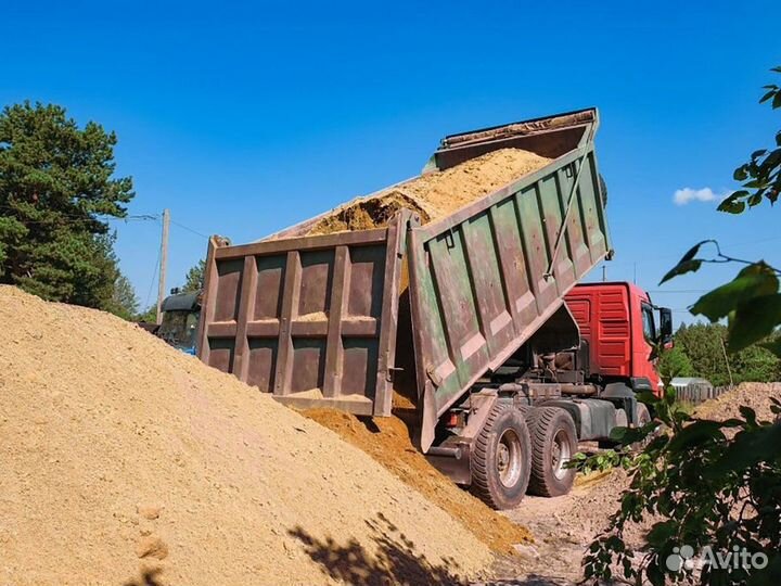 Песок \ Земля строительный от трех кубов