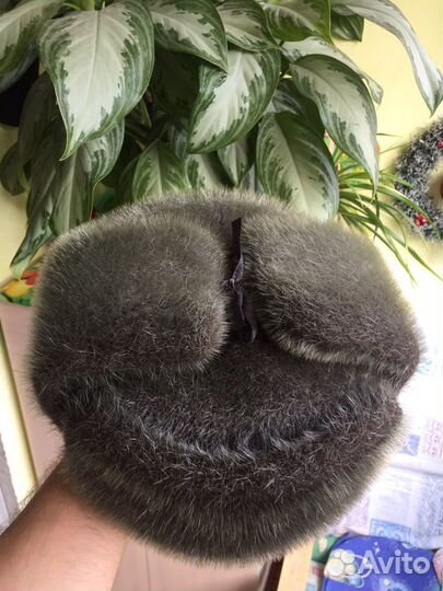 Шапка ушанка из нерпы