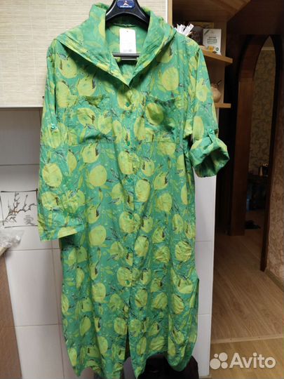 Платье рубашка новая, Италия, хлопок, оверсайз