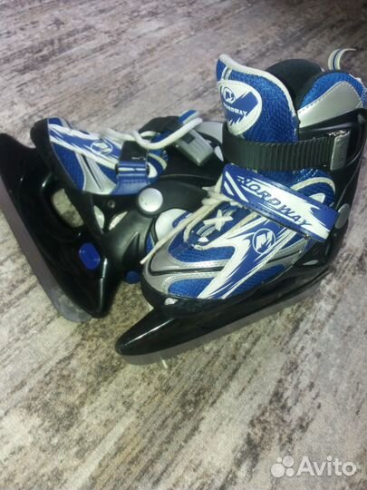Коньки хоккейные раздвижные р.29-33