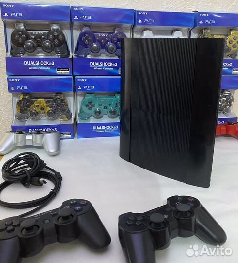 Sony PS3 азиатка super slim прошитая 500 гб