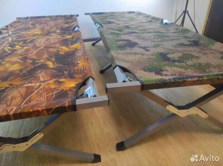 Раскладушка туристическая усиленная