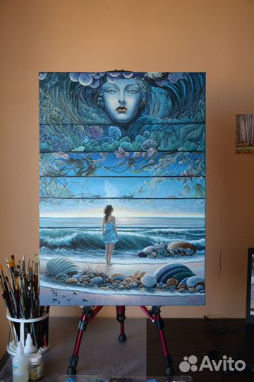 Живопись маслом, 70x50см 