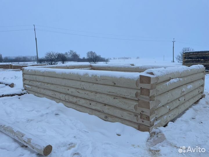 Сруб для дома из бревна