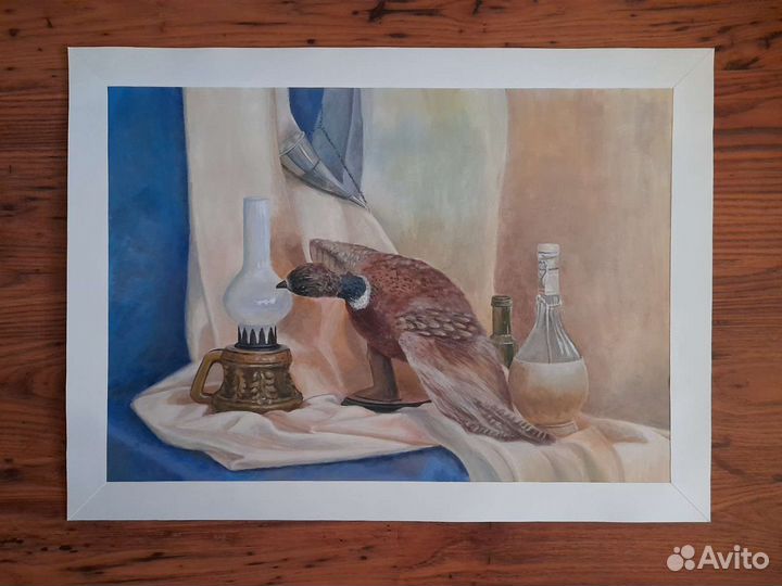 Натюрморт с птицей 48х66. Картина