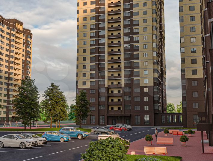 1-к. квартира, 49,1 м², 16/19 эт.