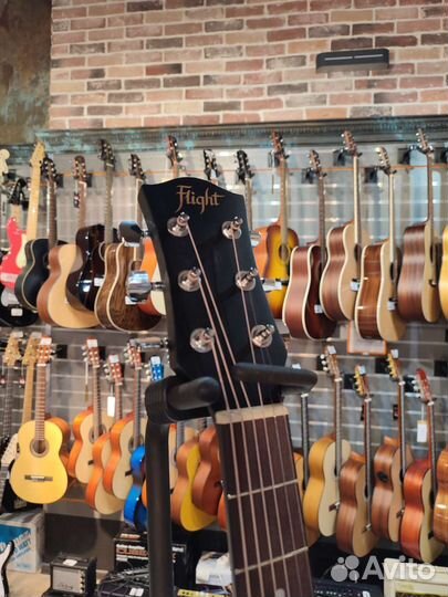 Акустическая гитара Flight D-155 C MAH BK