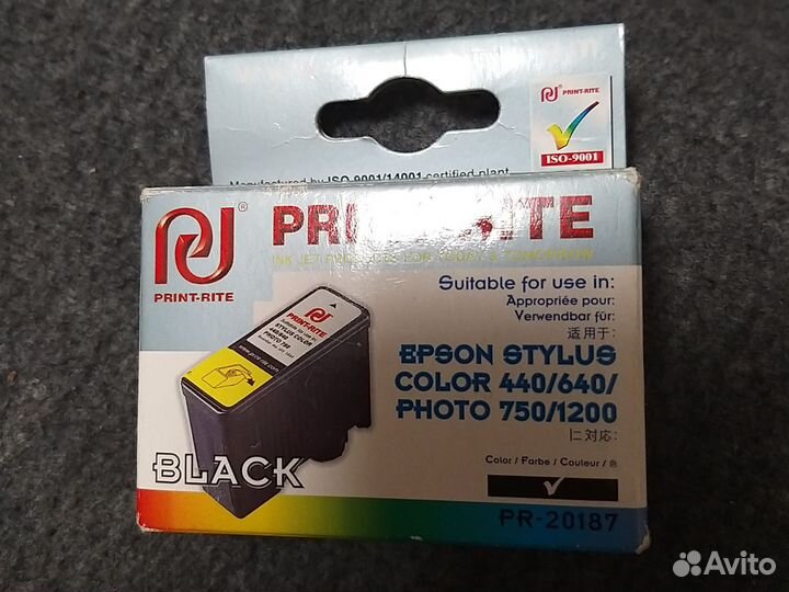 Картридж чёрный для принтера epson stylus color