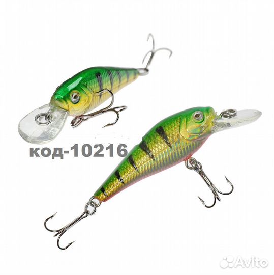 Воблер дл45 мм 3.2 гр.0-1.2м Amafish finger