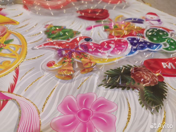 Новогодние украшения для оформления интерьера б/у