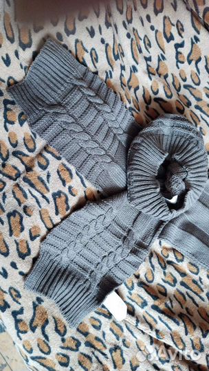 Шапочка и шарф для девочки, новые