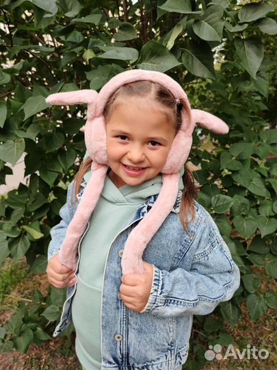 Меховые наушники с ушками