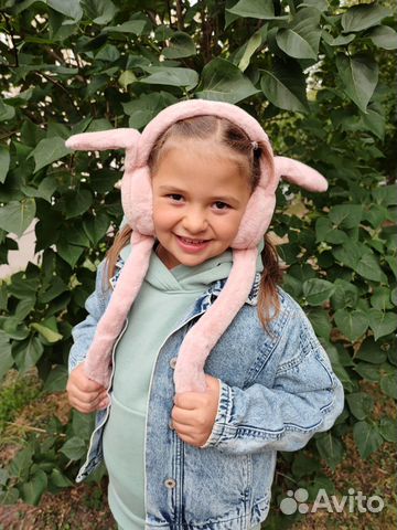 Меховые наушники с ушками