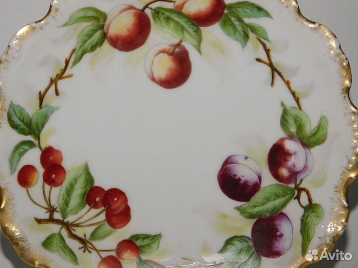 Старинная декоративная тарелка Limoges