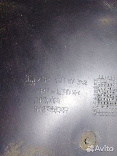 Подкрылок задний левый Opel Corsa D