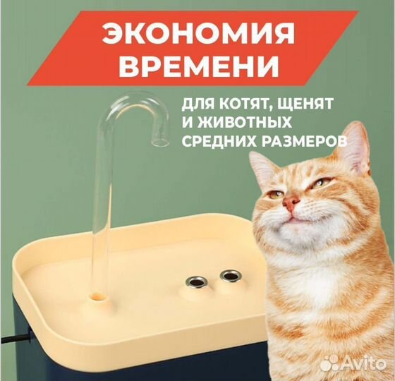 Фонтан поилка для кошек и собак