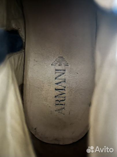 Полоботинки armani