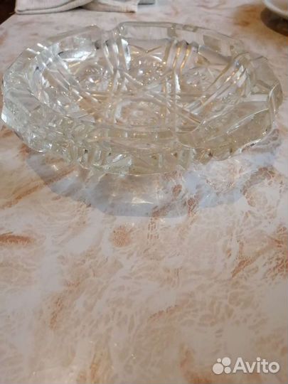 Пепельница из хрусталя СССР