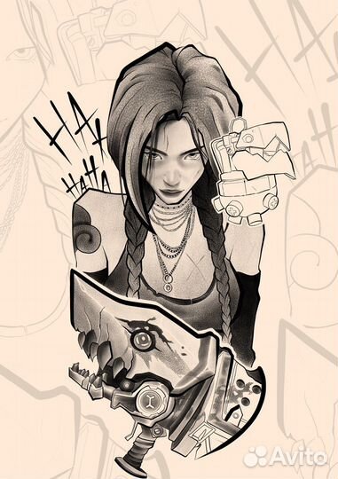 Разработка эскиза тату