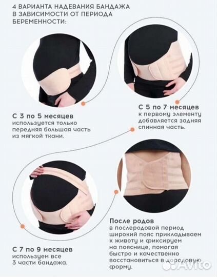 Бондаж для беременных (до и после родовой)
