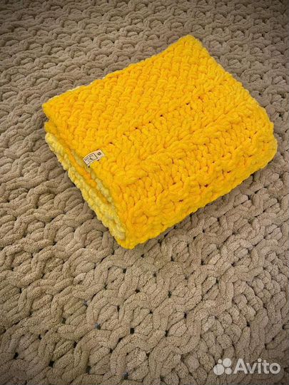 Детский плед из плюшевой пряжи Ализе Пуффи Файн