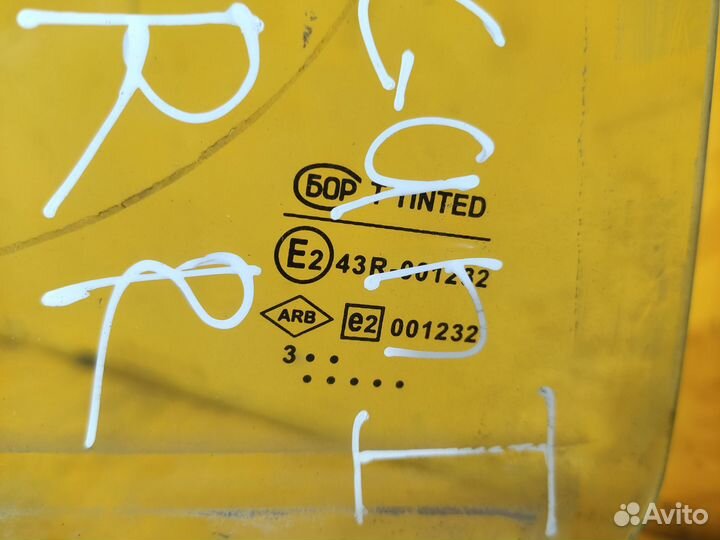 Стекло заднее правое для Renault Logan I