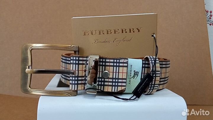 Burberry кожаный ремень оригинал