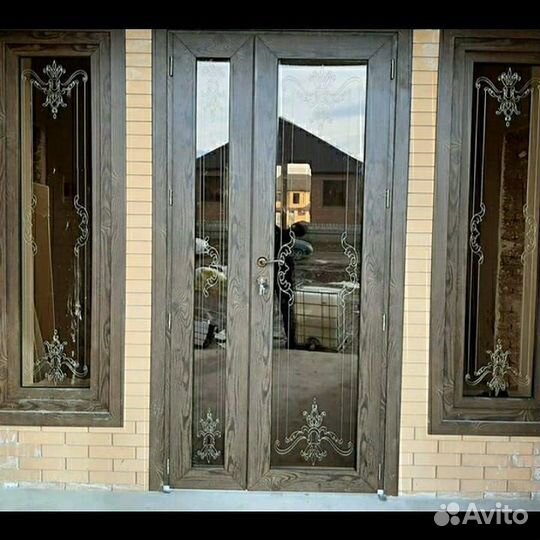 Пластиковая дверь 120х210 17