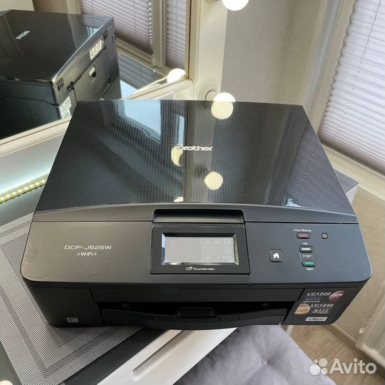 Принтер, Мфу струйный brother dcp j525w,цветной,А4