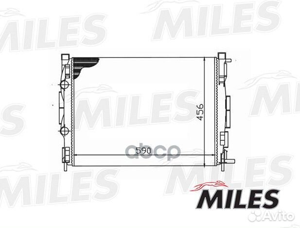 Радиатор (механическая сборка) renault megane II
