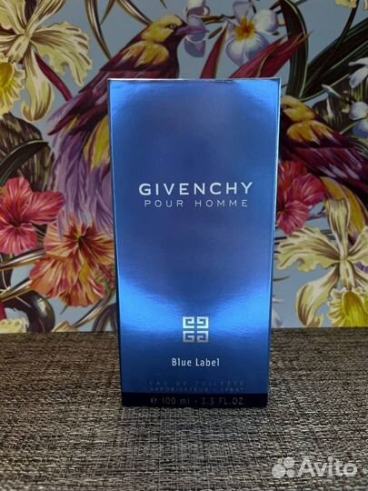 Givenchy Pour Homme Blue Label Мужской Парфюм Euro