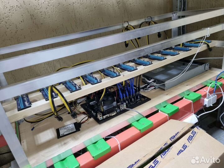 Тушка для майнинг фермы на 12 видеокарт