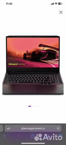 Ноутбук Lenovo IdeaPad Gaming 3 15ACH6 Black 60гц объявление продам