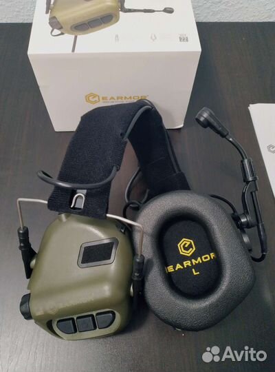 Комплект наушники Earmor M32 + крепления на шлем