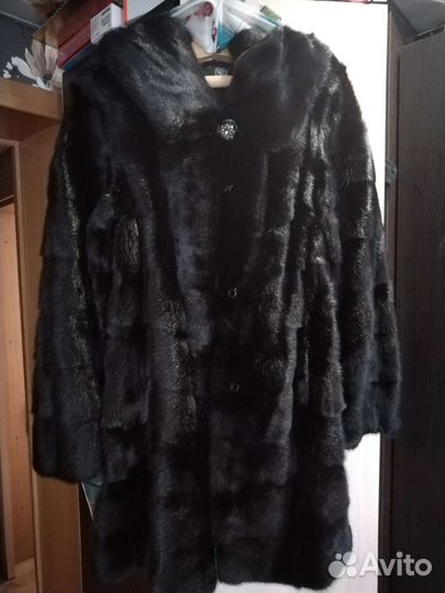 Шуба норковая с капюшоном 46 48 размер