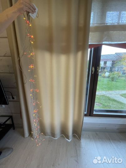 Гирлянда новогодняя штора 1,5 х 1,5 м, 220В