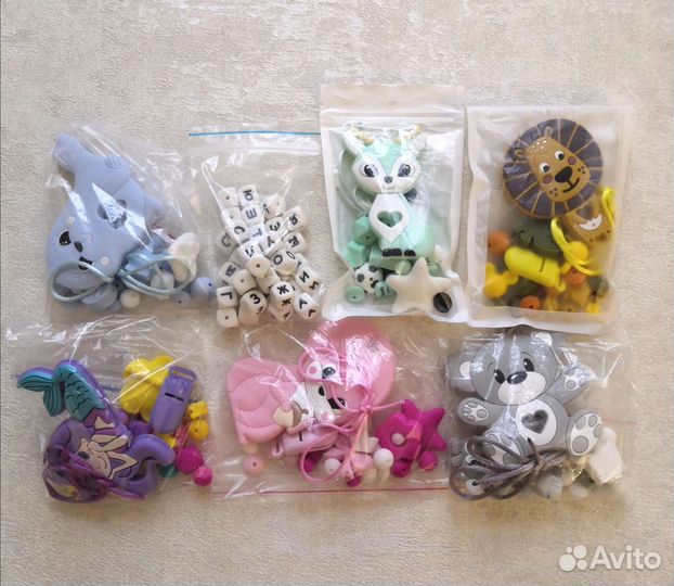 Силиконовые бусины, набор для начинающих