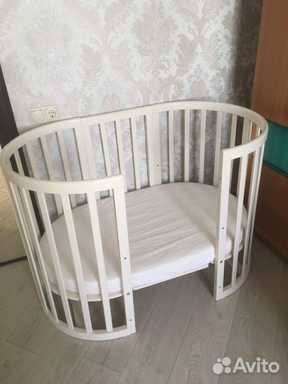 Кроватка-трансформер Ellipsebed белая