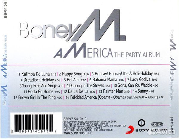 CD Boney M - America The Party Album