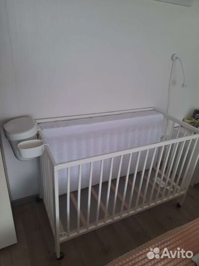 Детская кроватка IKEA + матрас