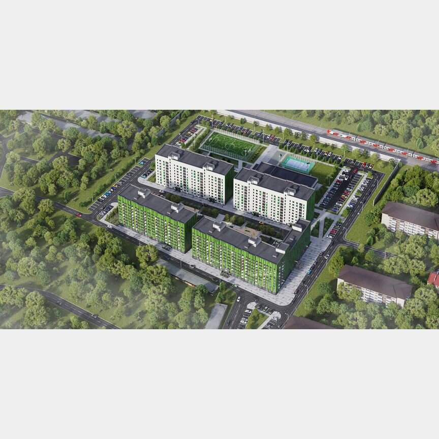 1-к. квартира, 34,7 м², 6/9 эт.