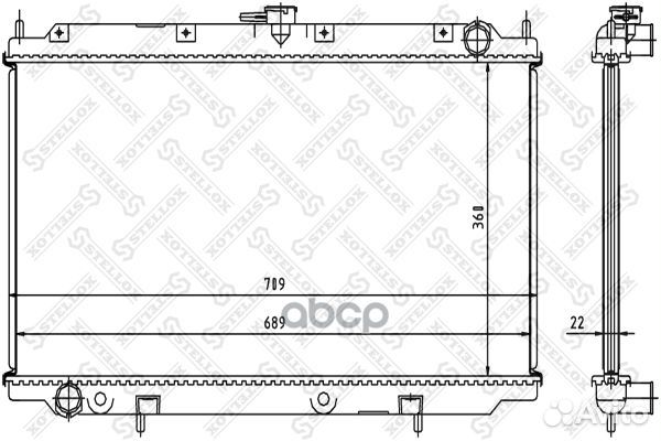 1025058SX радиатор системы охлаждения Nissan P