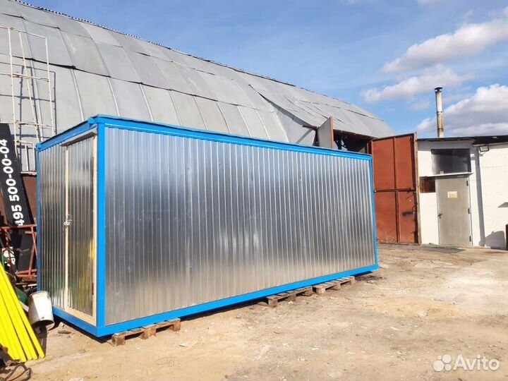 Блок контейнер утепленный в комплекте с электрикой