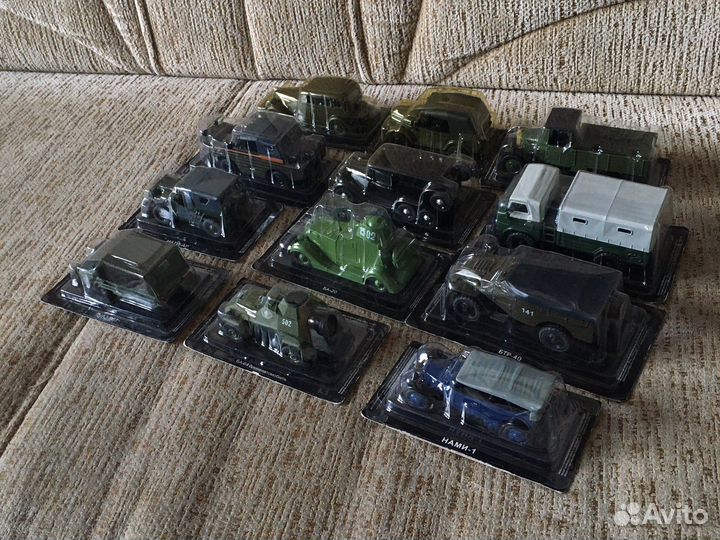 Анс модели автомобилей газ, уаз, 1:43