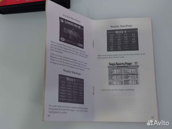 NFL Football 94 Sega Genesis оригинал ntsc